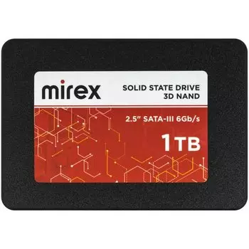 Твердотельный накопитель (SSD) Mirex 1Tb, 2.5", SATA3 (13640-001TBSAT3) Retail