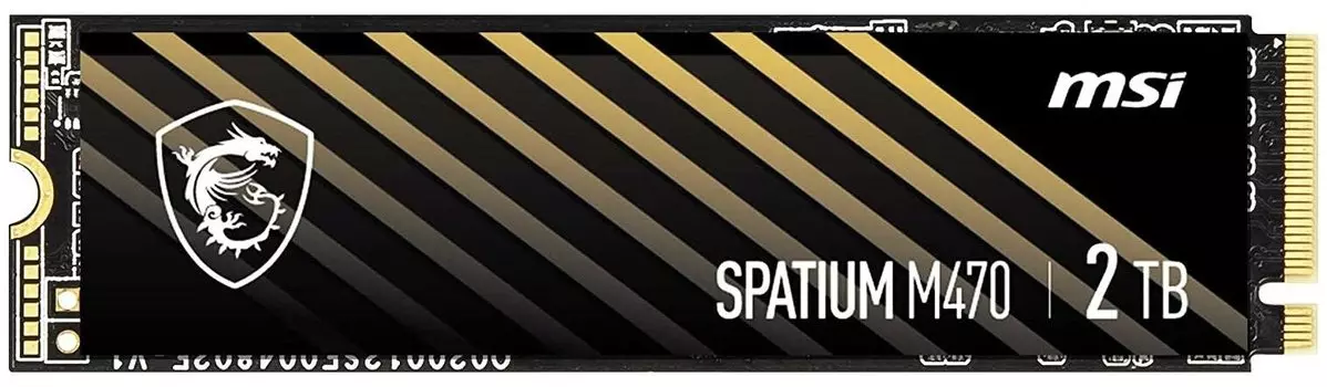Твердотельный накопитель (SSD) MSI 2Tb SPATIUM M470, 2280, PCIe 4.0 x4, NVMe (S78-440Q470-P83) Retail