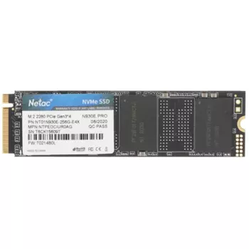 Твердотельный накопитель (SSD) Netac 256Gb N930E Pro, 2280, M.2, NVMe (NT01N930E-256G-E4X)