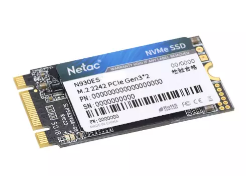 Твердотельный накопитель (SSD) Netac 512Gb N930ES, 2242, M.2, NVMe (NT01N930ES-512G-E2X)
