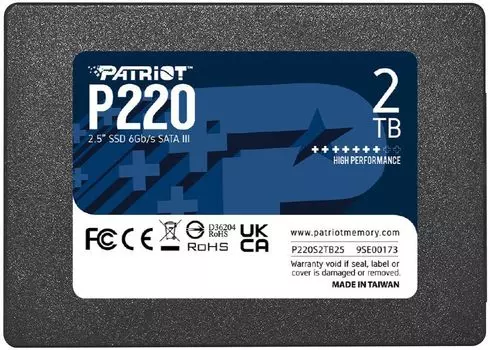 Твердотельный накопитель (SSD) Patriot 2Tb P220, 2.5", SATA3 (P220S2TB25) Retail