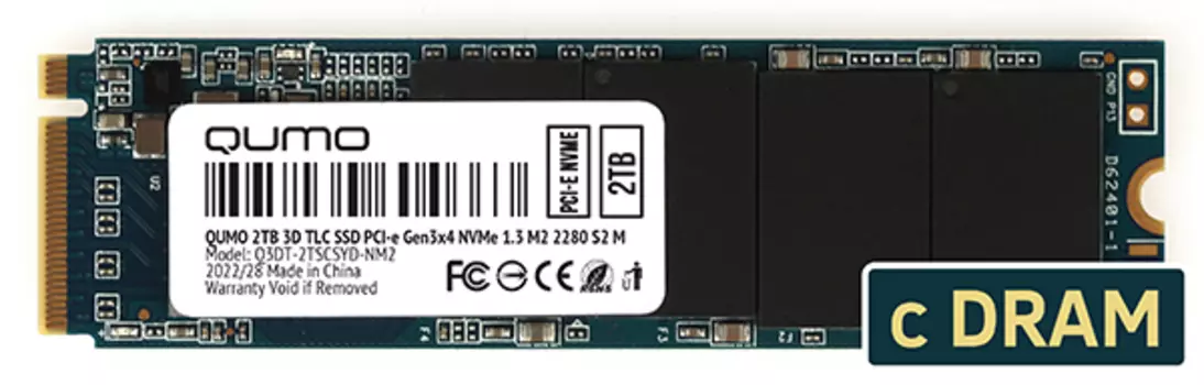 Твердотельный накопитель (SSD) Qumo 2Tb Novation, 2280, M.2, NVMe (Q3DT-2TSCSYD-NM2)