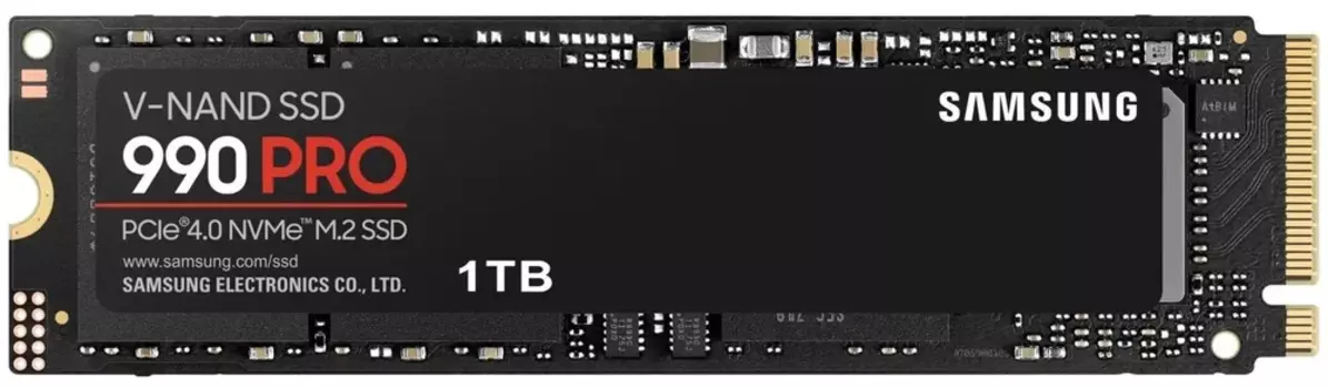 Твердотельный накопитель (SSD) Samsung 1Tb 990 Pro, 2280, PCIe 4.0 x4 (MZ-V9P1T0B/AM) Retail