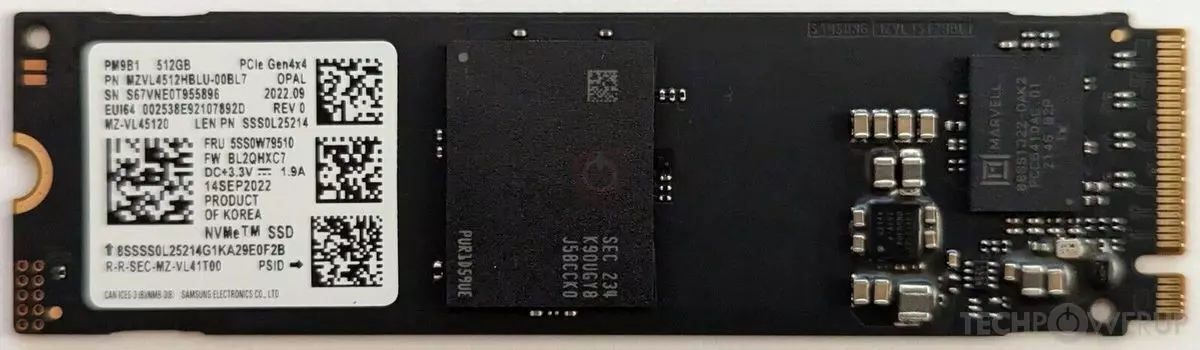 Твердотельный накопитель (SSD) Samsung 256Gb PM9B1, 2280, M.2, NVMe (MZVL4256HBJD-00B07)