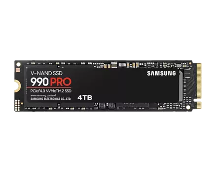 Твердотельный накопитель (SSD) Samsung 4Tb 990 Pro, 2280, M.2, NVMe (MZ-V9P4T0BW) Retail