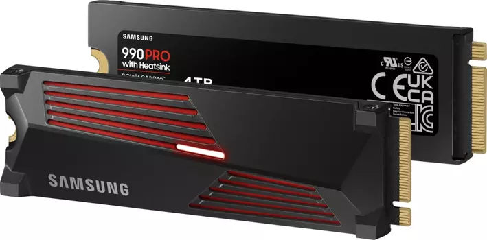Твердотельный накопитель (SSD) Samsung 4Tb 990 Pro, 2280, M.2, NVMe (MZ-V9P4T0CW) Retail