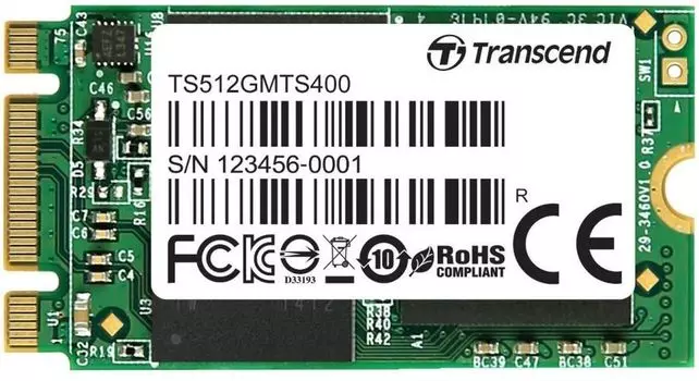Твердотельный накопитель (SSD) Transcend 512Gb MTE400S, 2242, PCI-E, NVMe (TS512GMTE400S) Retail