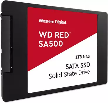Твердотельный накопитель (SSD) Western Digital 1Tb Red SA500, 2.5", SATA3 (WDS100T1R0A)