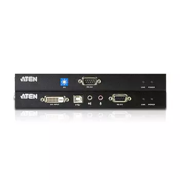 Удлинитель KVM (КВМ) ATEN CE600, 1-ПК, DVI до 1920x1200, клавиатура USB, мышь USB (CE600-AT-G)