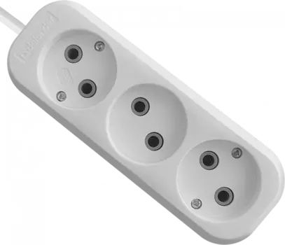 Удлинитель Defender B230, 3-розетки, 3 м, белый (99277)