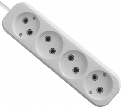 Удлинитель Defender B240, 4-розетки, 5 м, белый (99281)