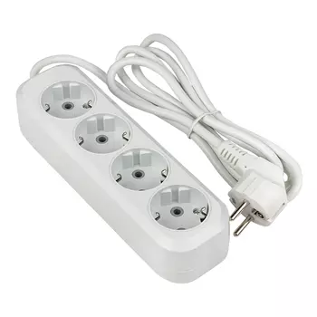 Удлинитель EKF PROxima Эксперт, 4-розетки, 3м, белый (UBA16-310-4-03)