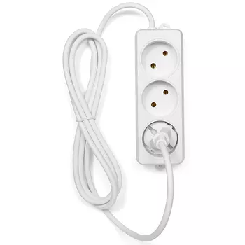 Удлинитель Гарнизон EL-NL3-W-2, 3-розетки, 2м, белый (06292)