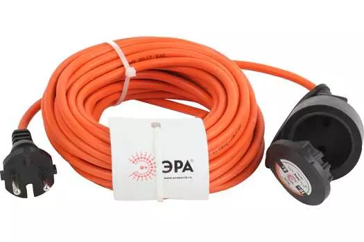Удлинитель Эра, 1-розетка, 10м, оранжевый (Б0043036)