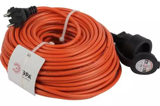 Удлинитель Эра, 1-розетка, 40м, оранжевый (Б0046808)