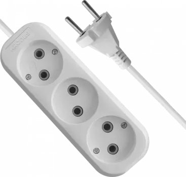 Удлинитель KRONUS, 3-розетки, 10 м, белый (KRS-04-0002)