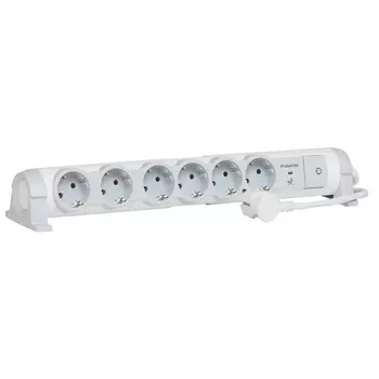 Удлинитель Legrand 6X2К+З, 6-розеток, 1.5м, белый (694656)