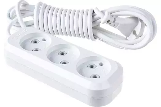 Удлинитель Makel, 3-розетки, 5м, белый (MGP124)