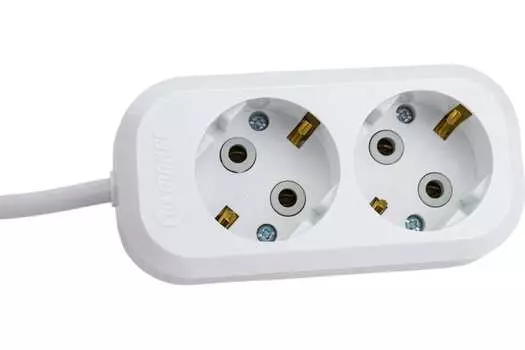 Удлинитель Makel MGP114, 2-розетки, 5 м, белый (MGP114)