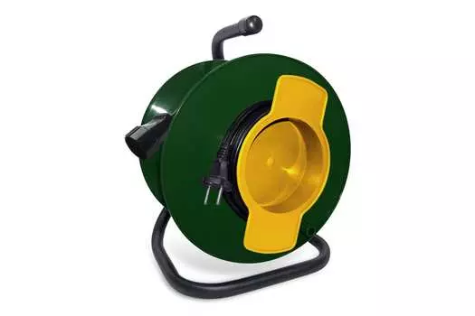 Удлинитель на катушке Союз, 1-розетка, 50м, черный/зеленый ( 481S-2105)