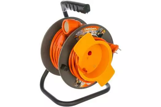 Удлинитель на катушке UNIVersal У10-028, 1-розетка, 30м, оранжевый (9633262)