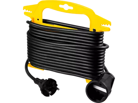Удлинитель на рамке STAYER Professional MF 207, 1-розетка, 10м, черный/желтый (55014-10)