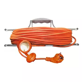 Удлинитель на рамке UNIVersal Практик УШ-6, 1-розетка, 30 м, оранжевый (9632018)