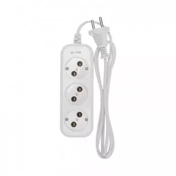 Удлинитель Proconnect, 3-розетки, 1.5 м, белый (13-4205)