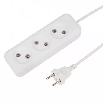 Удлинитель Rexant, 3-розетки, 7 м, белый (11-8736)