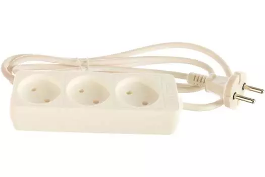 Удлинитель Союз, 3-розетки, 1.5м, белый (481S-1301)