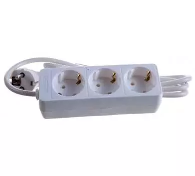 Удлинитель Союз 481S-6301, 3-розетки, 1.5м, белый (481S-6301)