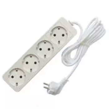 Удлинитель Союз, 4-розетки, 10 м, белый (481S-6410)