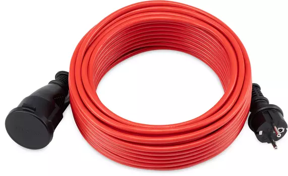 Удлинитель Starwind, 1-розетка, 20 м, красный (ST-PS1.20/R)