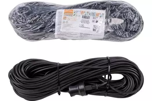 Удлинитель TDM, 1-розетка, 30м, черный (SQ1307-0208)