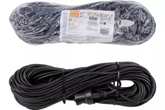 Удлинитель TDM, 1-розетка, 40м, черный (SQ1307-0209)