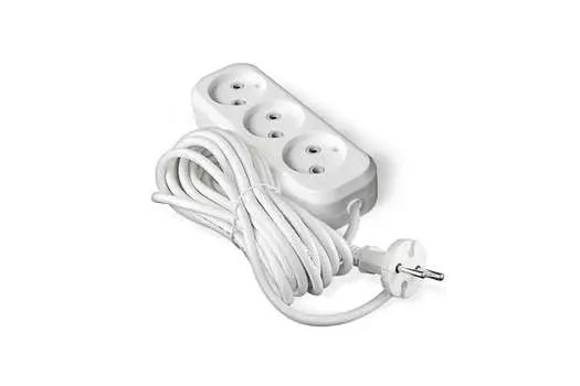 Удлинитель UNIVersal Е-203, 3-розетки, 7м, белый (9631966)