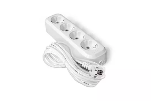 Удлинитель UNIVersal У10-555, 4-розетки, 5м, белый (555-05)