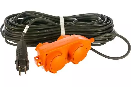Удлинитель UNIVersal У16-040, 4-розетки, 30м, черный/оранжевый (9634133)