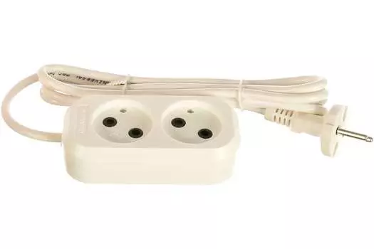 Удлинитель UNIVersal У6-011М, 2-розетки, 2м, белый (011М-02)