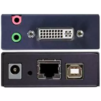 Удлинитель видео-/аудиосигнала REXTRON VACND-H90, 1900x1080, 1 вход RJ45 + USB(B), 1 выход DVI + 2x3.5mm jack