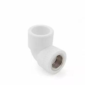 Угол комбинированный 90° РосТурПласт, ∅20мм x 1/2", ВР, полипропилен (10790)