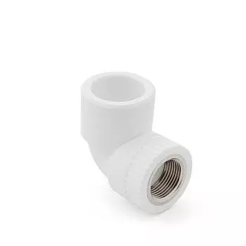 Угол комбинированный 90° РосТурПласт, ∅20мм x 3/4", ВР, полипропилен (10791)