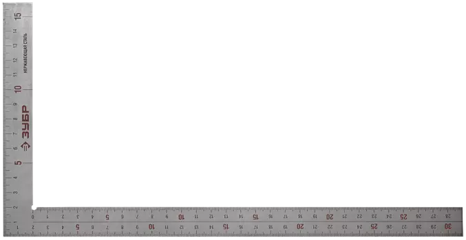 Угольник столярный ЗУБР ПРОФЕССИОНАЛ 34350-30, 300 мм x 150 мм, серый (34350-30)