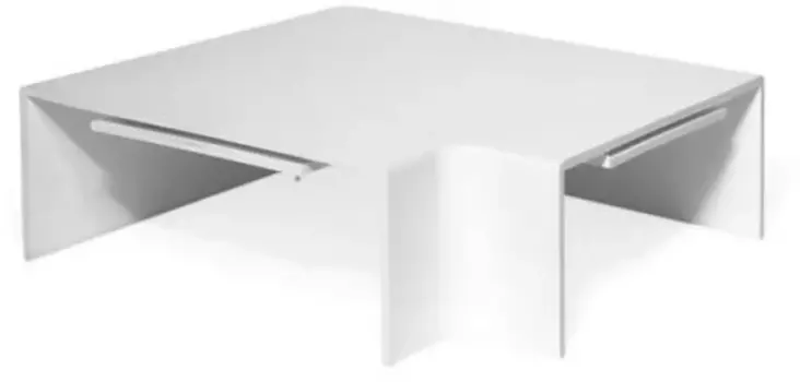 Угол плоский LANMASTER TWT-CT100x40-FC-WH для 100х40 (TWT-CT100x40-FC-WH)