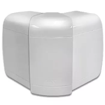 Угол внешний DKC In-Liner Front, вертикальный монтаж для кабель-канала 70х22 мм, с разделителем, изменяемый от 80° до 115° (07252)