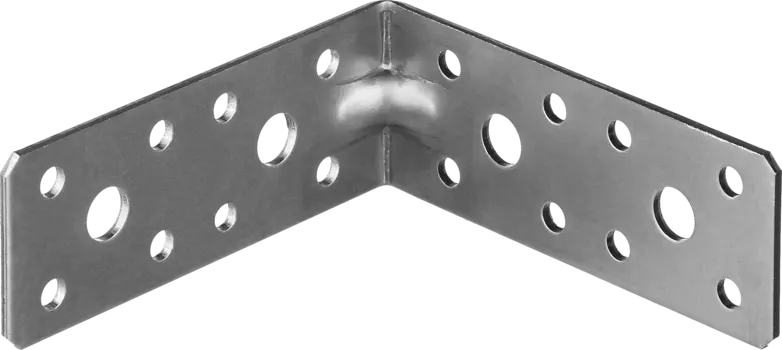 Уголок крепежный ЗУБР МАСТЕР УКУ-2.0, усиленный, 3.5 смx9 смx9 см, 2 мм, 1 шт. (310116-35-090)