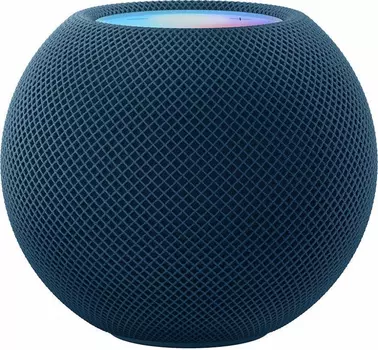 Умная колонка Apple HomePod mini, 20 Вт, с голосовым помощником Siri, WiFi, Bluetooth, синий (MJ2C3ZP/A)