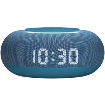 Умная колонка VK Капсула Мини, 5 Вт, с голосовым помощником Маруся, LED-экран, WiFi, Bluetooth, Голландия, синий (MRC02BL_NL)