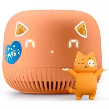 Умная колонка VK Капсула Нео, 5 Вт, с голосовым помощником Маруся, LED-экран, WiFi, Bluetooth, оранжевый (VKSP11OR)