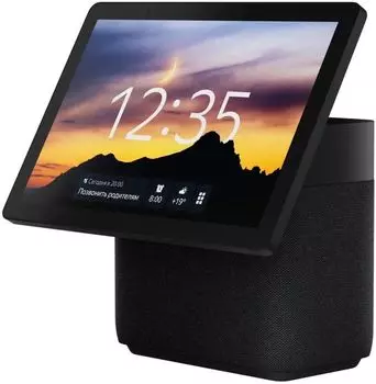 Умная колонка Яндекс Дуо Макс, 60 Вт, Алиса, Full HD Touch-экран, WiFi, Bluetooth, ZigBee, черный (YNDX-00055BLK)